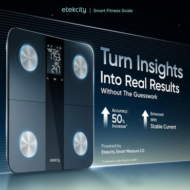 Smart Scale for Body Weight, FSA&HSA Eligible, Digital Bathroom Scale with BMI, Body Fat, Muscle Mass, 13 Metrics, Large Display