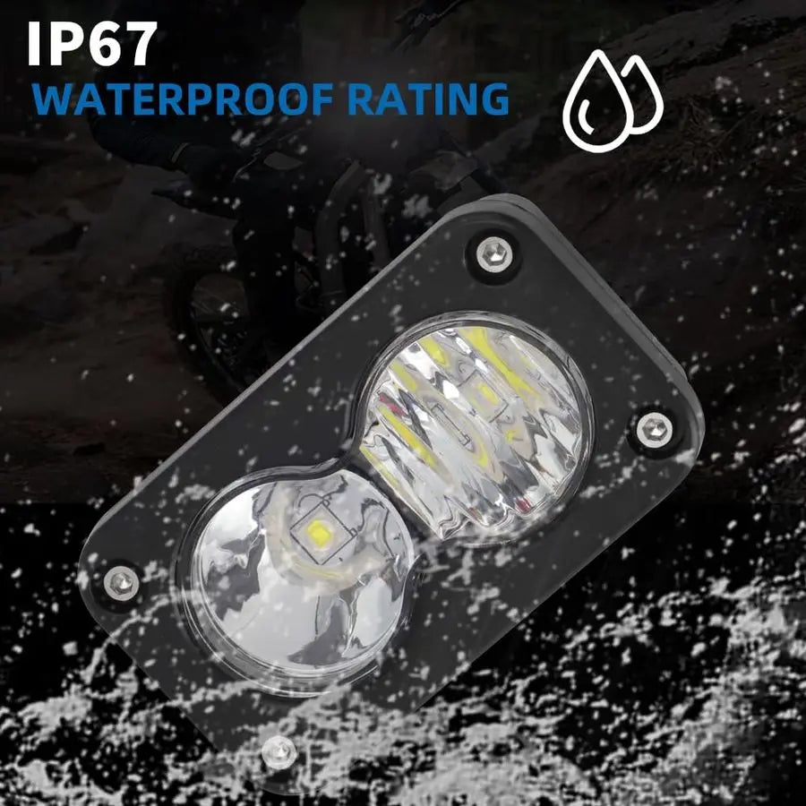 Dirtbike Headlight Kit for SurRon Segway X260 Talaria Sting R MX4 PC Lens Motorcycle Light Bar Led Headlamp with Blue Light Swit