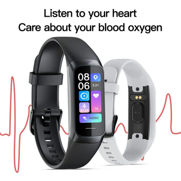 Amoled Smart Watch Smartwatch Band Women Men Heart Rate Blood Oxygen Waterproof Connected Smart Bracelet Sport Fitness Tracker