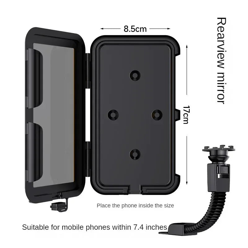 Motorcycle Phone Holder Support Moto Bicycle Waterproof Case Handlebar Stand Case Mount Waterproof Scooter Motorbike Phone Bag