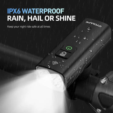 Bike Light Set - 2000 Lumen USB Rechargeable Headlight & Taillight, 5+4 Modes, 200M Range, IPX6 Waterproof, Tool-Free Mount for