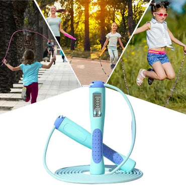 Counting Jump Rope Training Jump Rope with Counter Digital Jump Rope Skipping Long Jump Rope Digital Jump Rope Speed Rope 