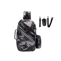 Unisex Fishing Backpack, Waterproof Multi-Function Tackle Bag with Luminous Design, Large Storage Capacity & Straps.