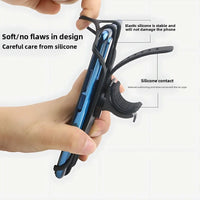 Multi-Function Rotating Silicone Bike Phone Mount – Hands-Free Bicycle & E-Bike Phone Holder with 4-Corner Lock Design