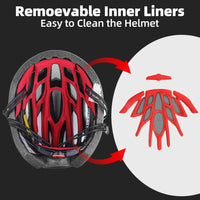 Male and female bicycle helmets, magnetic detachable safety glasses, adjustable light, breathable safety protection device