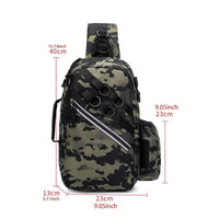 Unisex Fishing Backpack, Waterproof Multi-Function Tackle Bag with Luminous Design, Large Storage Capacity & Straps.