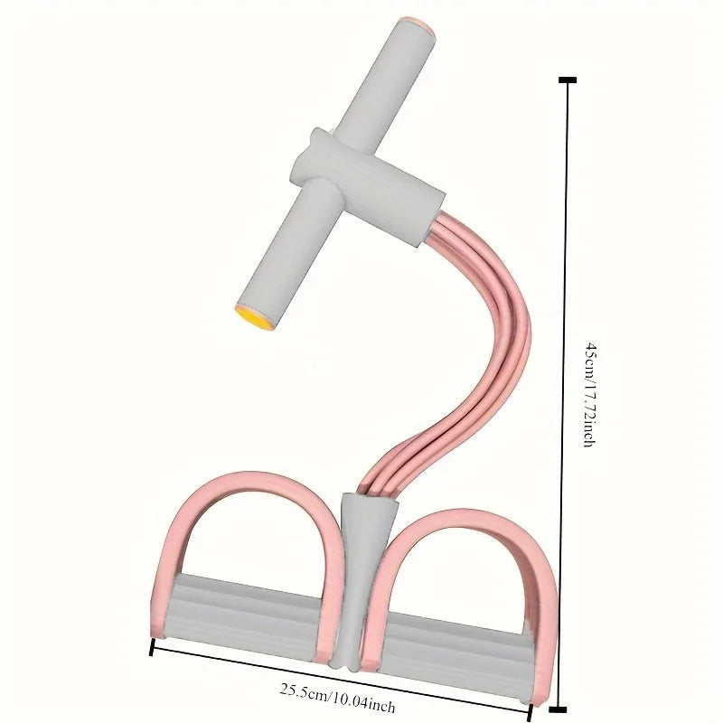 Premium Foot Pedal Resistance Band, NBR Foam & TPE Tube Construction, Lightweight Compact, Good Rebound for Home Abdominal & Leg