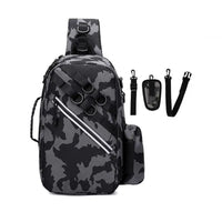 Unisex Fishing Backpack, Waterproof Multi-Function Tackle Bag with Luminous Design, Large Storage Capacity & Straps.