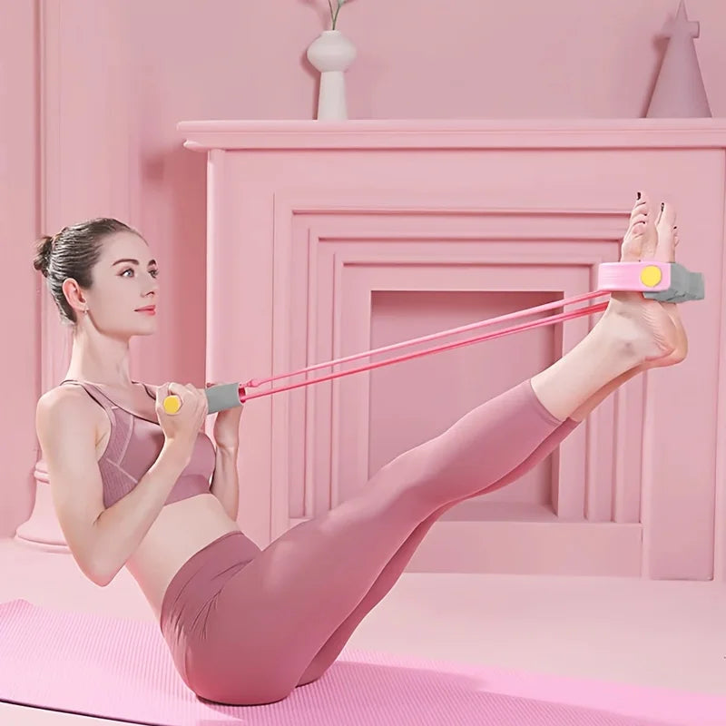 Premium Foot Pedal Resistance Band, NBR Foam & TPE Tube Construction, Lightweight Compact, Good Rebound for Home Abdominal & Leg