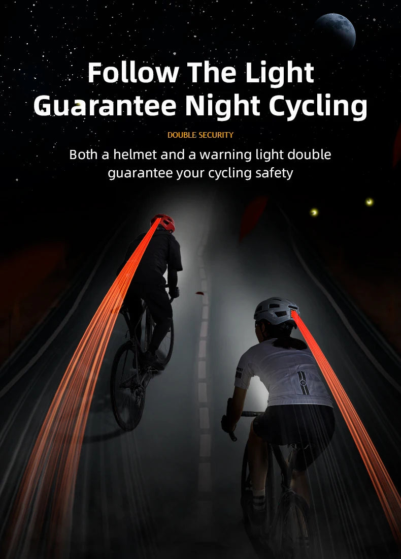 ROCKBROS Bicycle Helmet LED Rear Light Rechargeable Intergrally-molded Cycling Helmet MTB Road Bike Helmet Sport Safe Hat Helmet