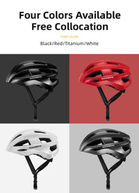 ROCKBROS Bicycle Helmet LED Rear Light Rechargeable Intergrally-molded Cycling Helmet MTB Road Bike Helmet Sport Safe Hat Helmet