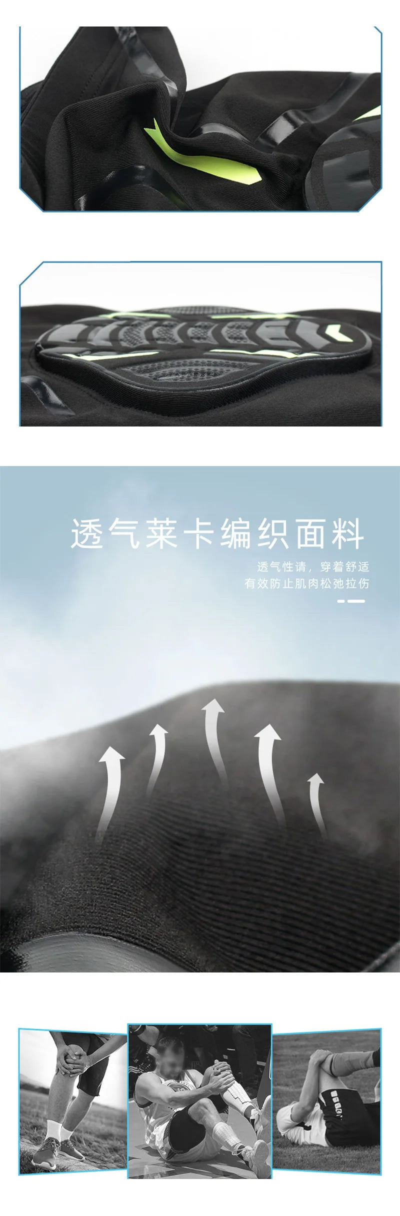 New sports Kneepad Men Pressurized Elastic Knee Pads Support Fitness cycling bike Gear Basketball Volleyball Brace Protector