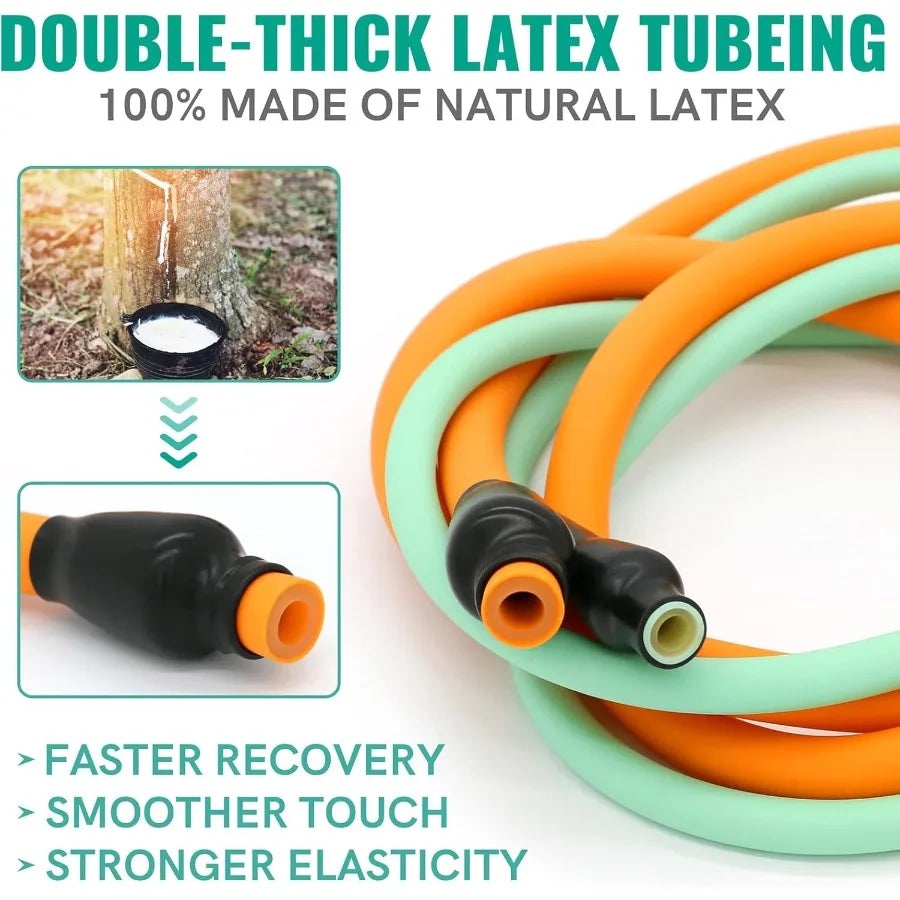 Resistance Bands, Exercise Bands with Handles Stretch Bands for Exercise Workout Bands with Door Anchors, 10-150LB Set (11Pcs)