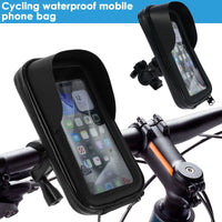 360° Rotatable Bike Phone Holder Bag Waterproof Motorcycle Handlebar Bag Bicycle Pouch Touch Screen Phone Mount Accessories2028