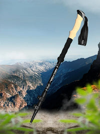2PCS Trekking Poles Walking Sticks Alpenstock Telescopic Ultralight Premium Adjustable with Quick Lock Hiking Cane