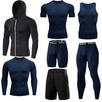 Men's Running Compression Tshirts Quick Dry Soccer Jersey Fitness Tight Sportswear Gym Sport Short Sleeve Shirt Breathable