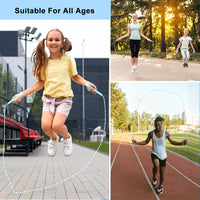 KOOTION Soft Beaded Skipping Rope, Plastic Segmented Jump Rope Indoor And Outdoor Sports Skipping Rope For Fitness Training