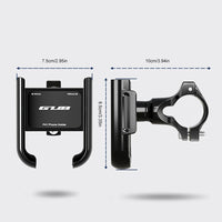 Bicycle Phone Holder Aluminum Alloy Bike Cell Phone Stand 360° Rotation Bicycle Phone Mount Stand for 4.2-7.5 Inch Phone