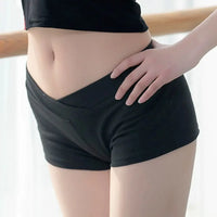 Women Ultra Short Sports Shorts New Casual Sexy Tight Low Waist Shorts Summer Fitness Running Black Ballet Pants