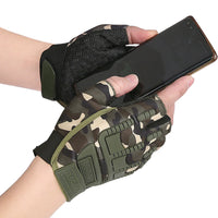 Anti-Slip Weightlifting Half Finger Gloves Shock-Absorbing Short Cycling Bicycle Gloves for Training Sports Local Delivery