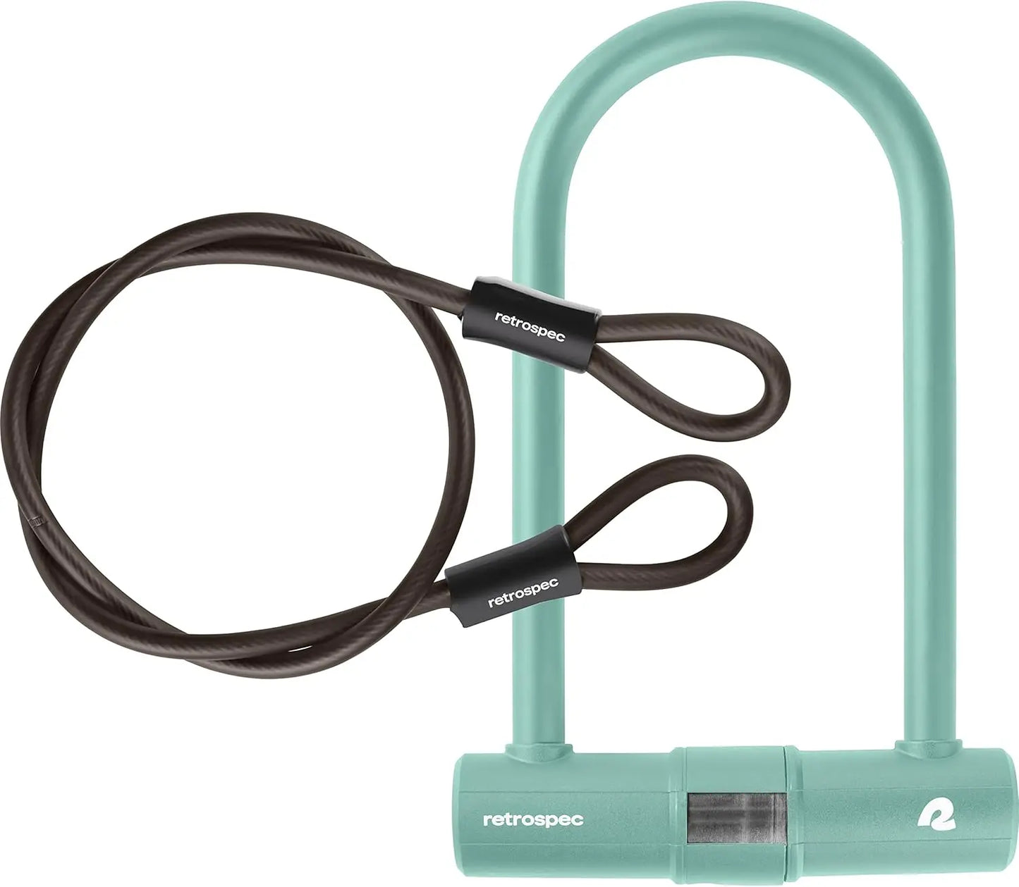 Lookout U-Lock Bike Lock with 4ft Cable, 14mm Shackle, Pick-Resistant & Anti-Rotation