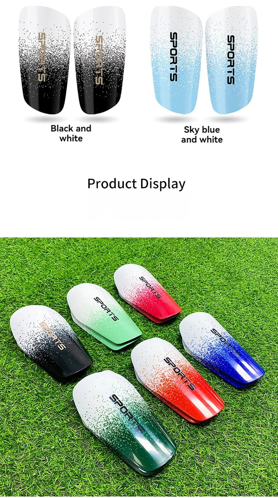 Loogdeel 1 Pair Soccer Shin Guards Insert Board Boy Training Legging Protective Football Protectors Pads Adult Kids Shinguards