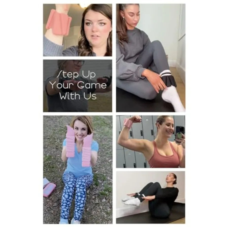 Gray Weights Set 1lb & Blue Kettlebell 5-12lb Bundle | Home Gym