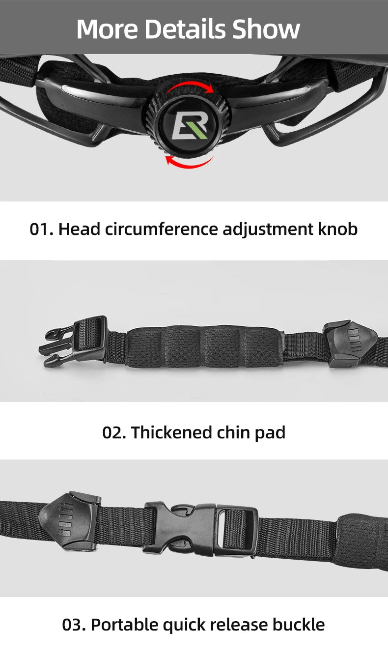 ROCKBROS Bike Helmet EPS Integrally-molded Breathable Lightweight Cycling Safety Helmet Men Women MTB Road Bicycle Helmet