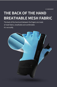 Workout Gloves Men Women Gym Lifting Fitness Climbing Exercises Work Out Wrist Belt Shock Absorb Foam Pad Palm Crossfit
