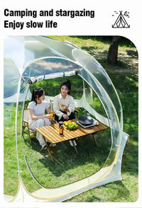 Portable Folding Transparent Outdoor Tent Starry Sky Bubble House Waterproof Winter Sunshine Windproof Camping Shade