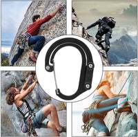 Multi Functional Aluminum Carabiner Mountaineering Buckle Quick Buckle for Outdoor Climbing Camping