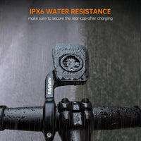 Garmin Bike Computer Compatible FR160, Enhanced Visibility Bike Light with 6 Modes and Side Visibility for Safety (Patent Protec