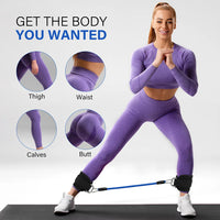 TPE Resistance Bands Ankle Straps Fitness Set D-Ring Support Ankle Cuffs Yoga Gym Equipment Guard Leg Strength Safety Extensions