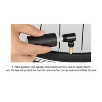 CO2 Bicycle Pump with Tubeless Tire Repair Tool Schrader & Presta Valve Portable Tire Inflator Aluminum Alloy for MTB Road Bike