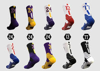 Professional Star Basketball Socks Elite Thick Sports Socks Adults Kids Non-slip Breathable Durable Towel Bottom Sports Socks
