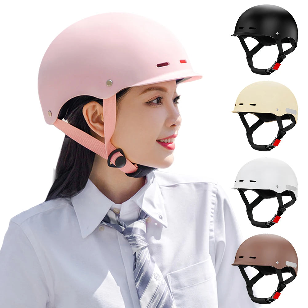 Riding Safety Head Protection Shockproof Electric Scooter Cycle Helmet Four Seasons E-Bike Motorcycle Bike Helmet for Men Women