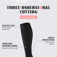 16 pairs copper compression socks for men and women for running and traveling for nurses and pregnant women mid-calf design