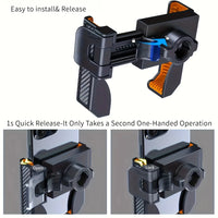Bike Phone Holder Stand Bicycle Motorcycle Handlebar Mobile Phone Mount Clip GPS Support Shockproof Bracket for 4.5-7.0” Phones