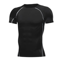Men's Running Compression Tshirts Quick Dry Soccer Jersey Fitness Tight Sportswear Gym Sport Short Sleeve Shirt Breathable