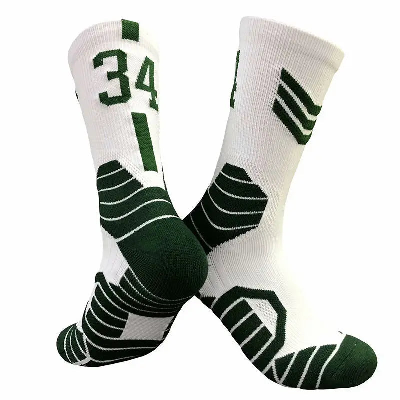 Professional Star Basketball Socks Elite Thick Sports Socks Adults Kids Non-slip Breathable Durable Towel Bottom Sports Socks