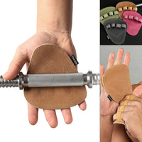 Leather Weight Lifting Training Gloves Palm Protection Women Men Fitness Sports Gymnastics Grips Pull Ups Weightlifting Workout