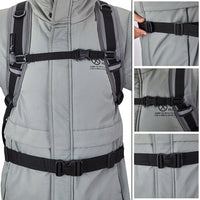 30L Skiing Boot Backpack with Adjustable Fastening Straps Skating Helmet Bag Waterproof Ski Storage Backpack Skiing Accessories