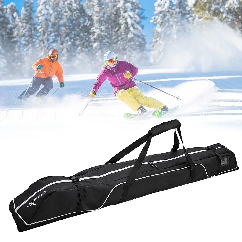 172cm Ski Travel Bag Adjustable Ski and Snowboard Equipment Travel Bag  Handle Waterproof Accessories for Road Trips