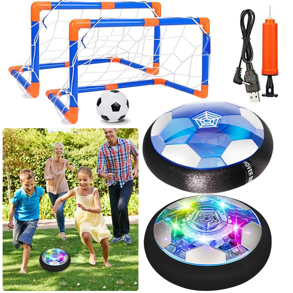 Air Power Hover Ball with LED Light and Foam Bumper Indoor Outdoor Toys Air Floating Soccer Ball Soccer Ball Toys for Boys Girls