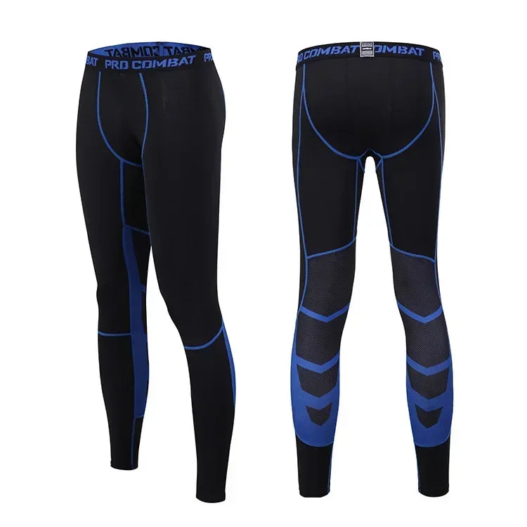 Men's Compression Pants Cycling Running Basketball Soccer Elasticity Sweatpants Fitness Tights Legging Trousers Rash Guard
