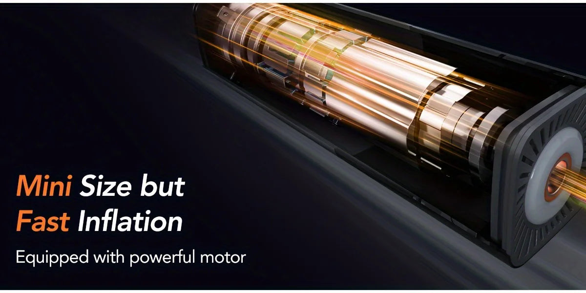 Tire Inflator Portable Air Compressor, DC 12V Small Air Pump for Car Tires, 150PSI Electric Tire Pump