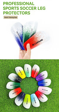 Loogdeel 1 Pair Soccer Shin Guards Insert Board Boy Training Legging Protective Football Protectors Pads Adult Kids Shinguards