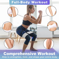 Resistance Bands for Working Out 3 Levels Exercise Bands Workout Bands Set for Women Men Hip Legs Booty Bands for Home Fitness