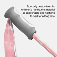 Kids Trekking Stick Lightweight Telescopic Kids Walking Stick EVA Grips Adjustable Aluminum Alloy Hiking Sticks for Boys Girls