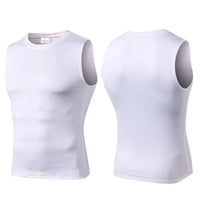Men Quick Dry Running T-Shirts Compression Vest Sleeveless Quick-Drying Jersey Training Shirt Gym Mens Tank Top